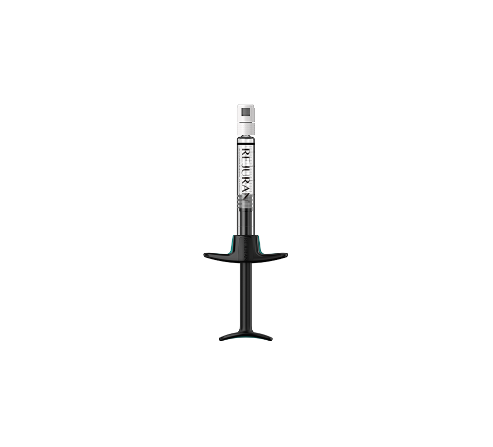Rejuran prefilled syringe, official PharmaResearch product photograph