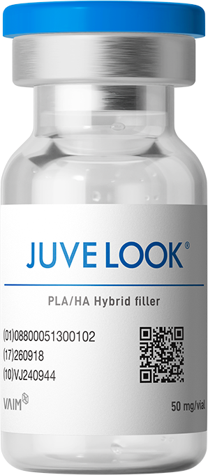 Official Juvelook 50 mg vial with a blue cap
